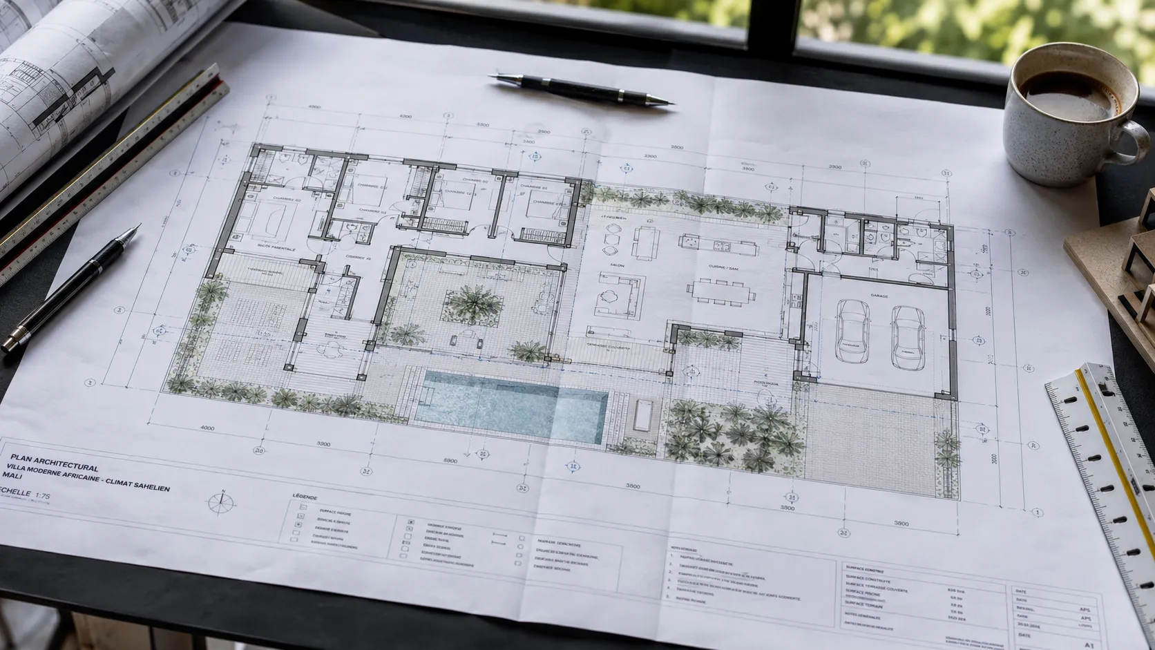 Plans d'architecture et blueprints